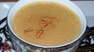 masala tea with saffron